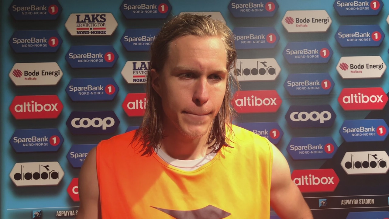 Martin Bjørnbak etter kampen mot Brann